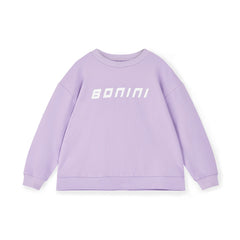 BONINI by ADee The Aspire sweatshirt, features a printed logo artwork. Made from super soft cotton sweat, it features an oversize design. Lilac Bloom