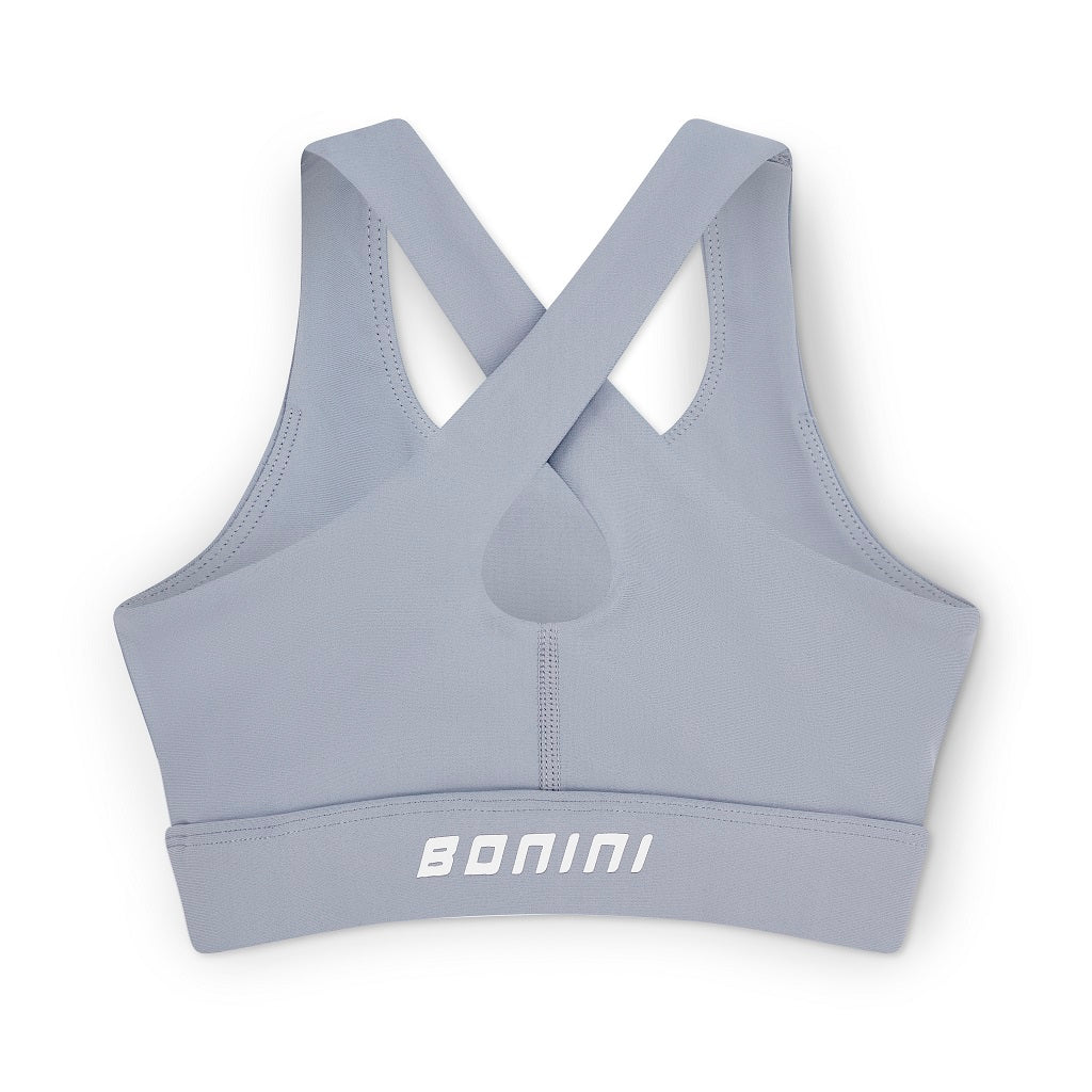 BONINI by ADee A sporty essential with a stylish edge, the Aspire Crop Top features a flattering cropped fit with statement cross-back straps. Finished with signature Bonini detailing, it’s perfect for layering or pairing with matching pieces for a coordinated look.
Grey Mist