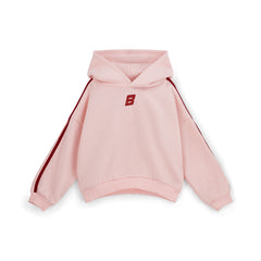 BONINI by ADee The Revive Hoodie features a relaxed fit with a cropped silhouette. Finished with signature Bonini branding, it’s perfect for layering or pairing with matching pieces for an effortless everyday look. Light Pink