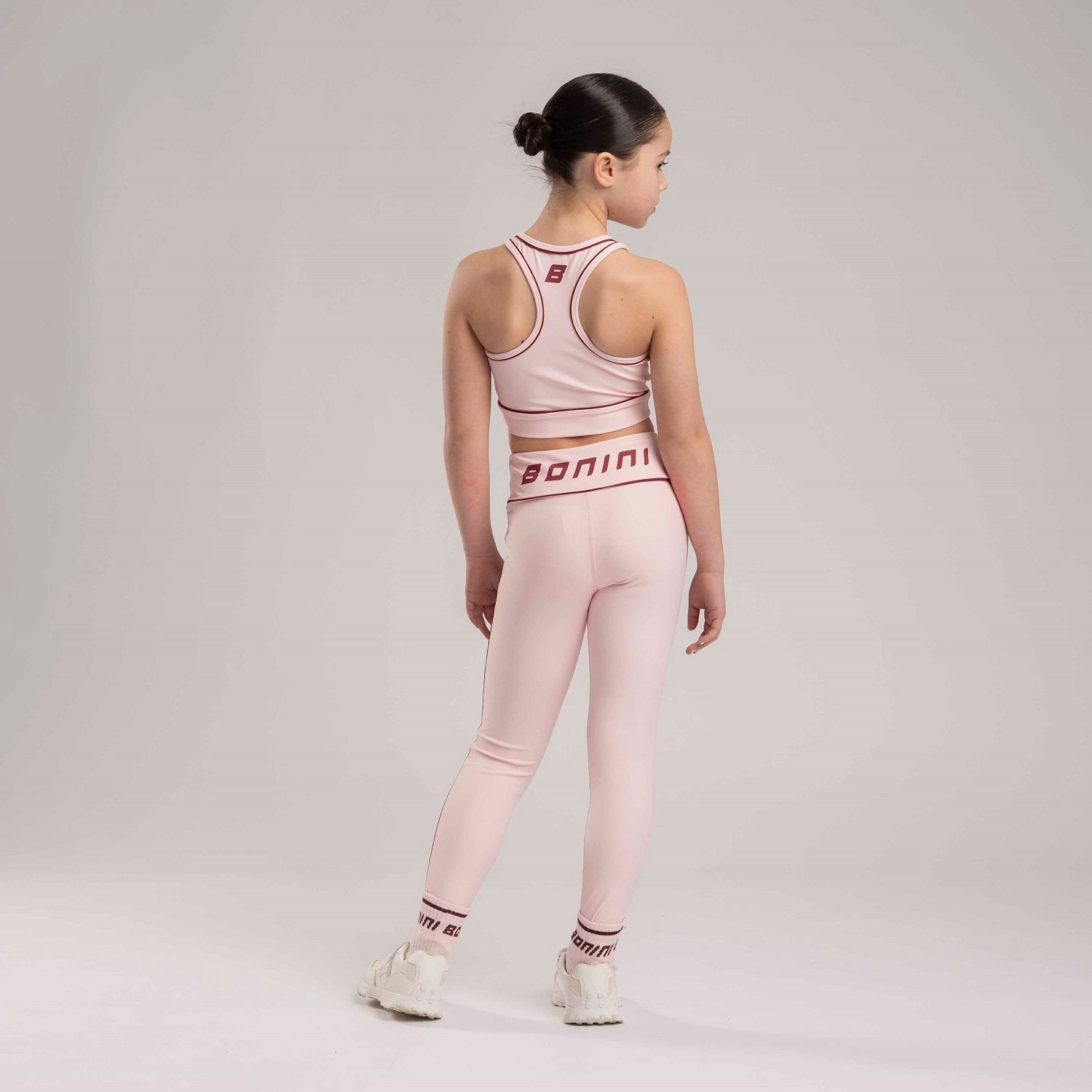 BONINI by ADee A sporty staple with a clean finish, the Revive Vest Top offers a comfortable, fitted shape. Finished with signature Bonini detailing. Light Pink