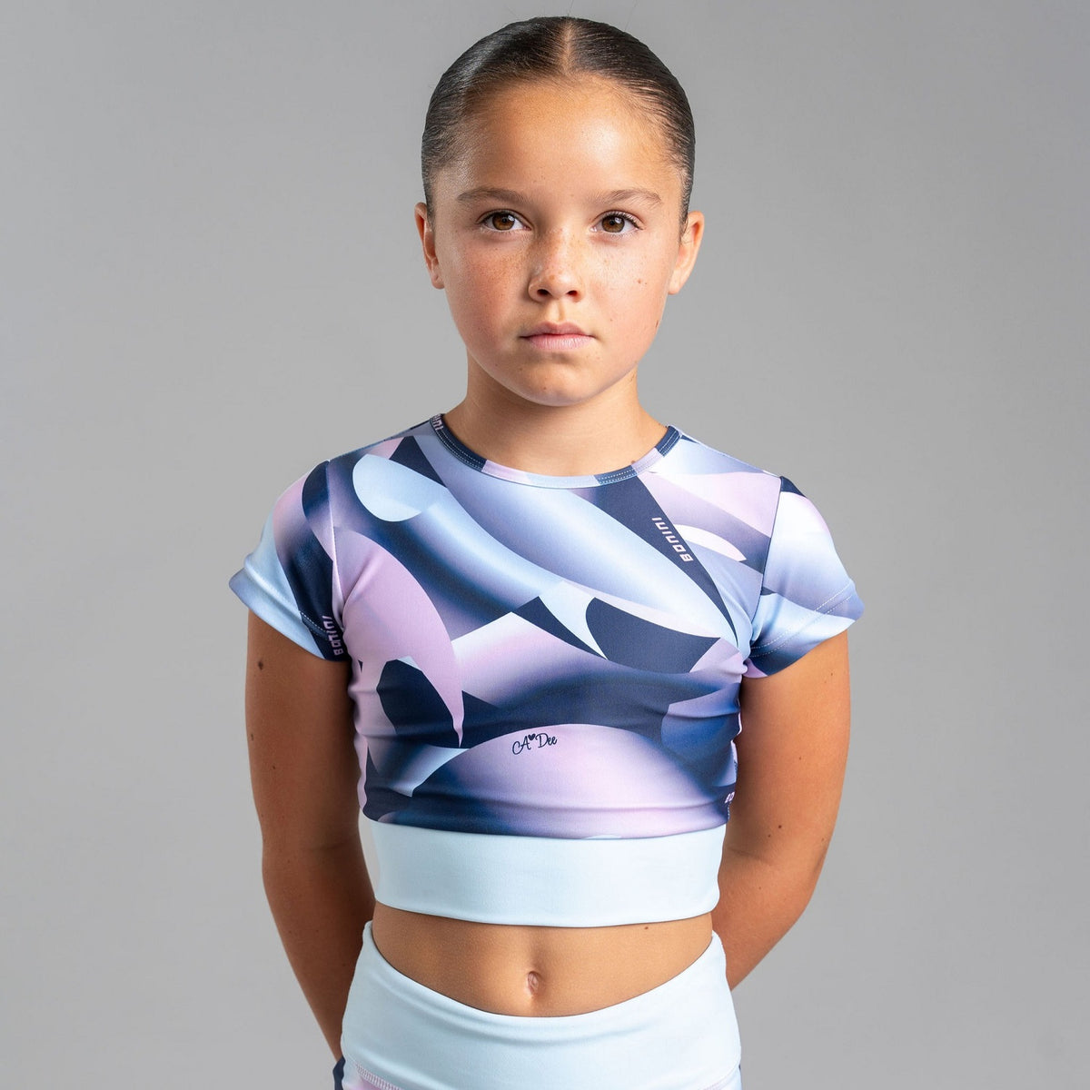 BONINI Energy Printed Sports Top Sky Blue