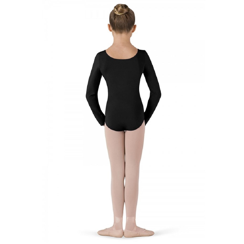 BLOCH Girls Long Sleeved Black Leotard