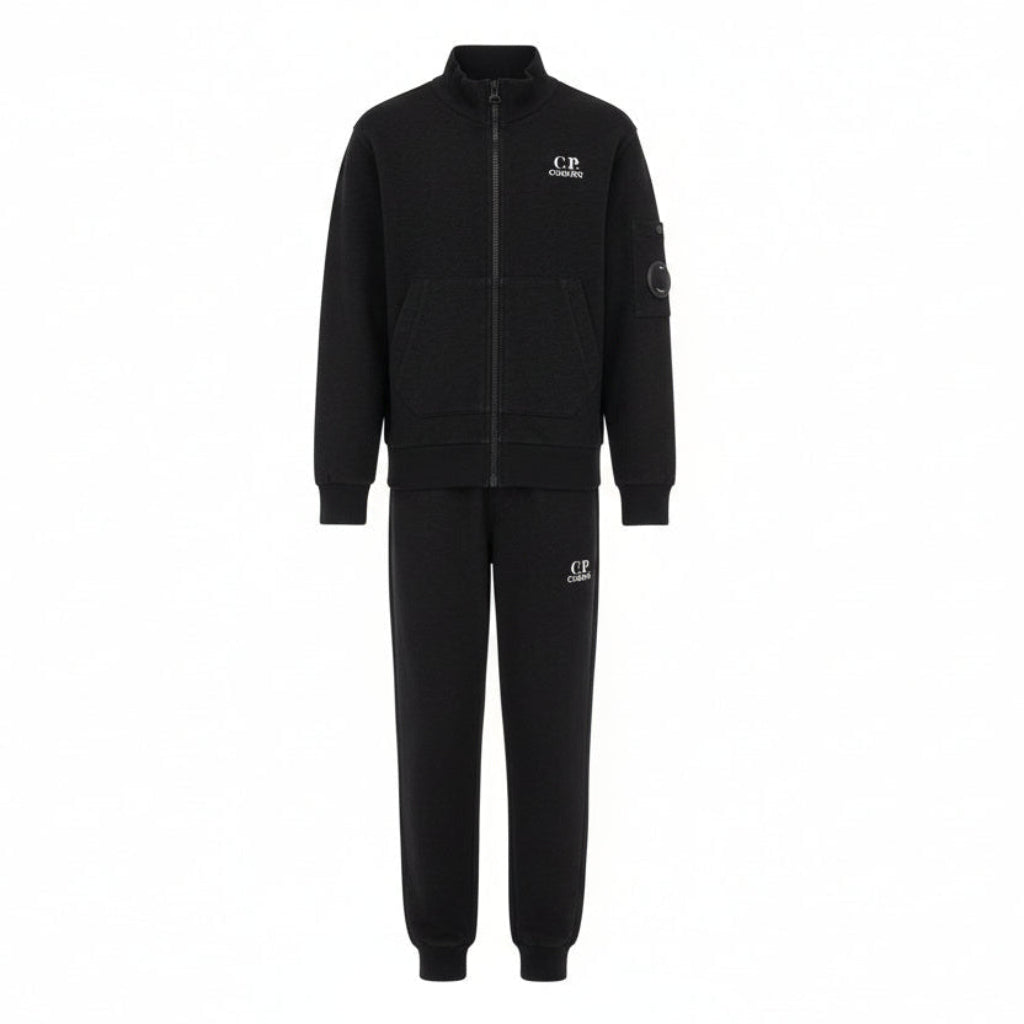 C.P. COMPANY Boys Digital Black Tracksuit