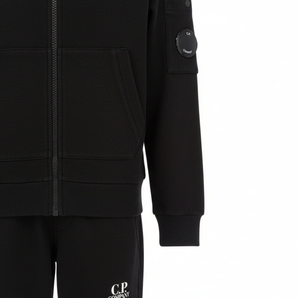 C.P. COMPANY Boys Digital Black Tracksuit