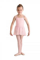 BLOCH Girls Georgette Mock Wrap Skirt Light Pink