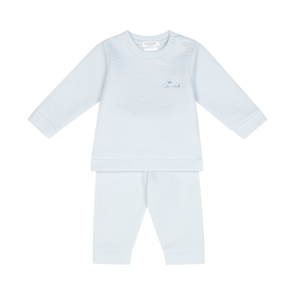 Deolinda Matt Collection. Pale Blue Dungaree Set