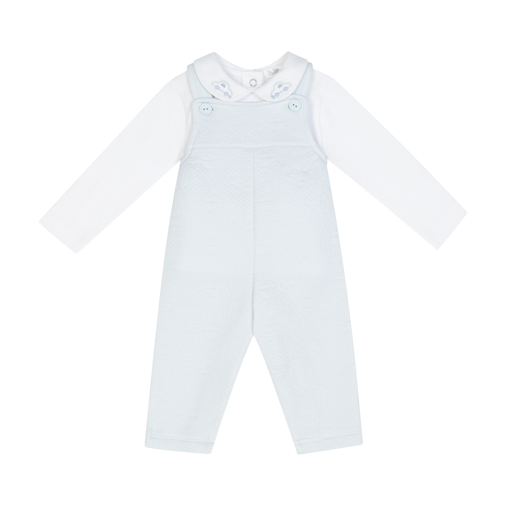 Deolinda Matt Collection. Pale Blue Dungaree Set
