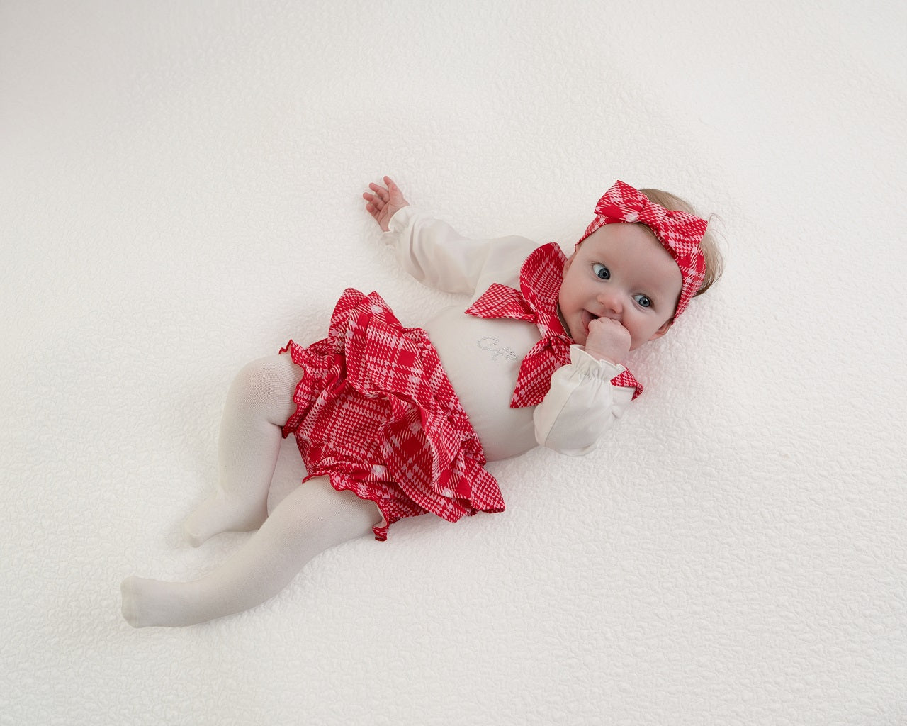 LITTLE A KATY Check Jam Pant Set