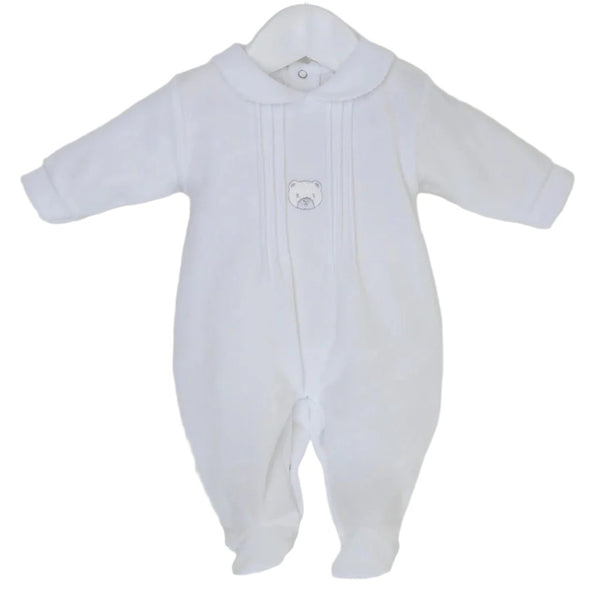 PEX Bear Sleepsuit White