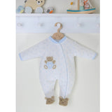 PEX Teddy Spot Sleepsuit Blue