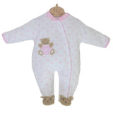 PEX Teddy Spot Sleepsuit Pink