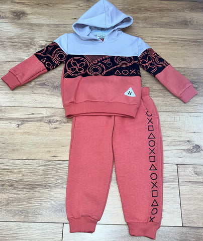 2 Piece Hoody Set Tan