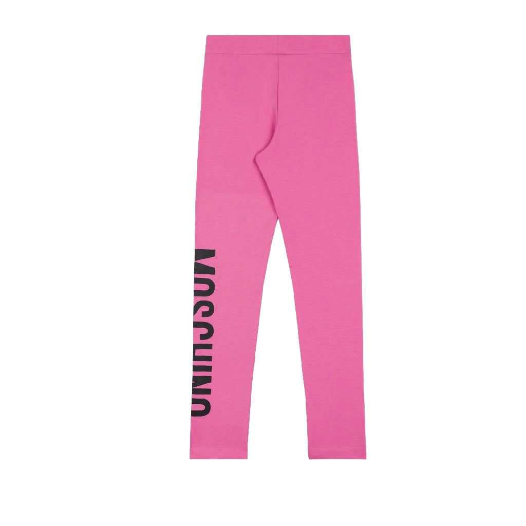 Moschino Kids Logo Print Jersey Leggings