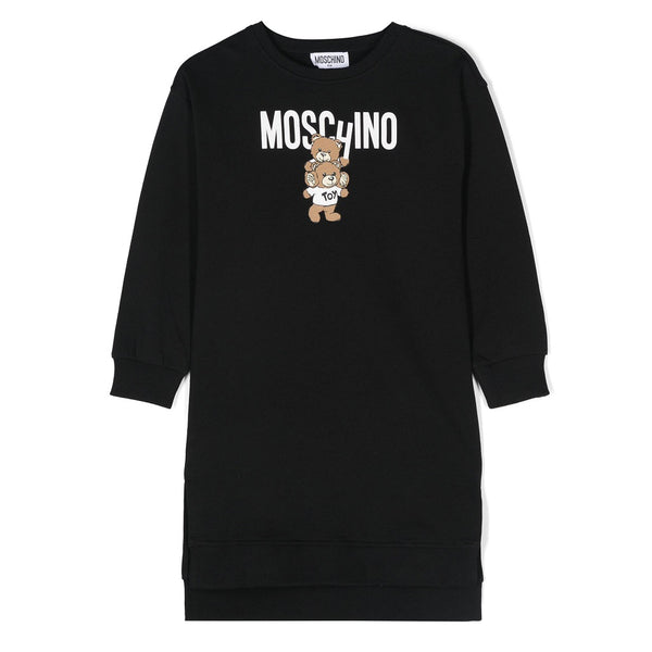 Moschino Teddy Bear Jersey Dress Black