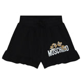 Girls Moschino Teddy Bear Shorts Black