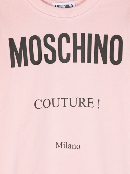 Kids Moschino Couture Logo Print Pink