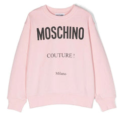 Moschino Logo Print Sweatshirt Pink