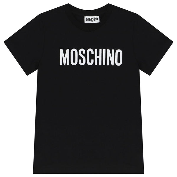 Moschino Kids LOGO T-Shirt Black