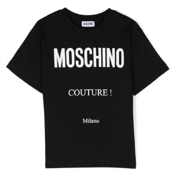 Moschino Kids Maxi T-Shirt Black