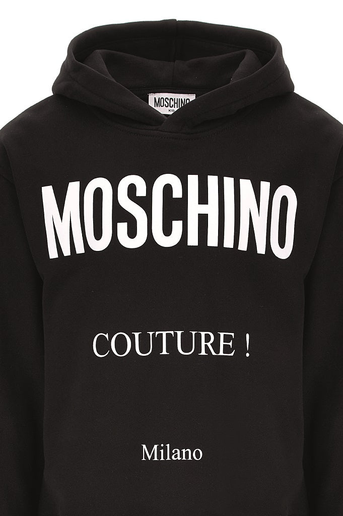 Black moschino sweatshirt sale