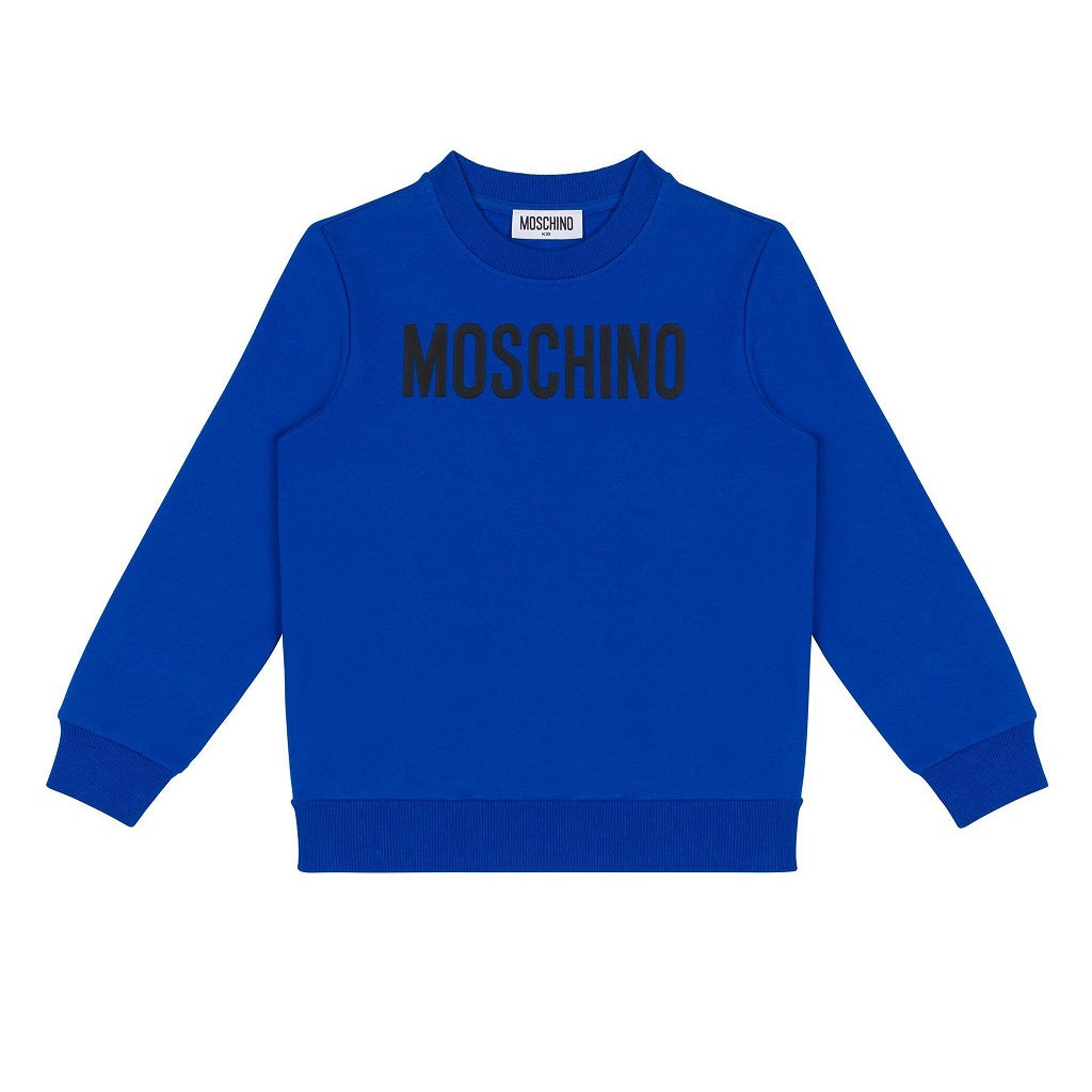 Moschino Kids Logo Sweatshirt Blue