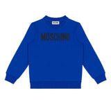 Moschino Kids Logo Sweatshirt Blue