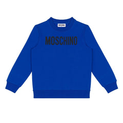 Moschino Kids Logo Sweatshirt Blue