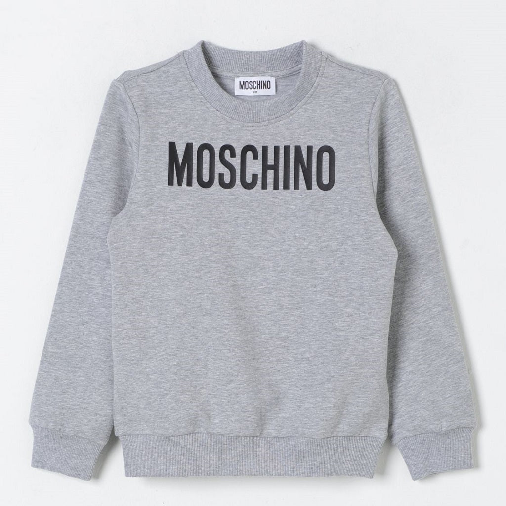 Moschino Kids Logo Sweatshirt Grey