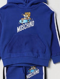 Kids Moschino Teddy Hooded Tracksuit Surf Blue