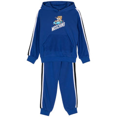 Moschino Kids Teddy Hooded Tracksuit Surf Blue