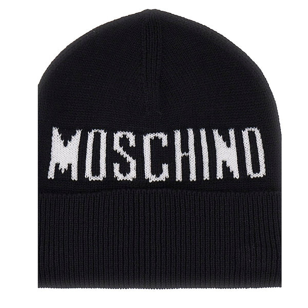 Moschino Kids Beanie Hat Black