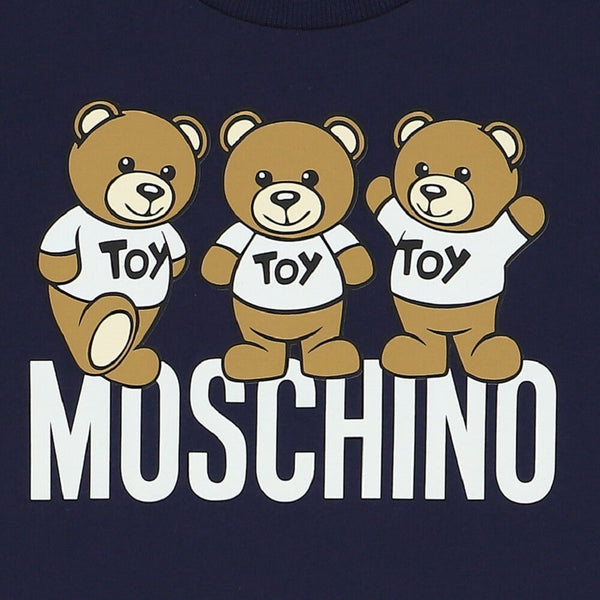 Kids Moschino Teddy Friends T-Shirt Navy