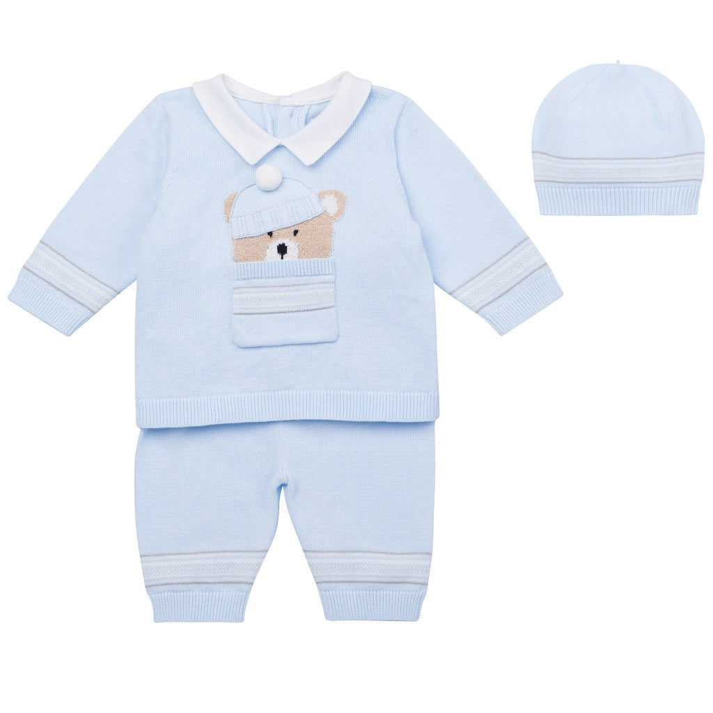 Hudson Knitted Trouser Set with Hat