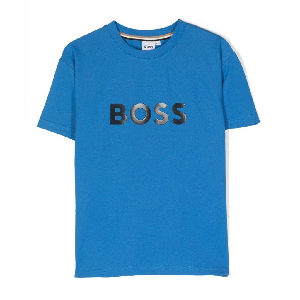 BOSS Kids Short Sleeve T-Shirt Navy