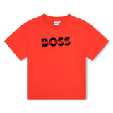 BOSS Kids Short Sleeve T-Shirt Bright Red