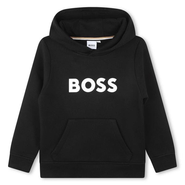 BOSS Kids Logo Hooded Sweatshirt Black | Kizzies