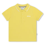 BOSS Baby Boys Short Sleeve Polo Yellow