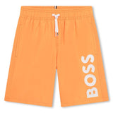 BOSS Kids Swim Shorts Tangerine Lave