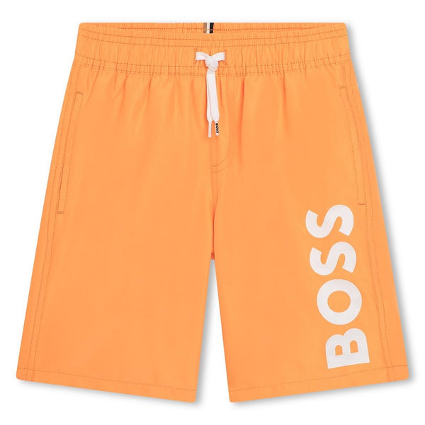 BOSS Kids Swim Shorts Tangerine Lave