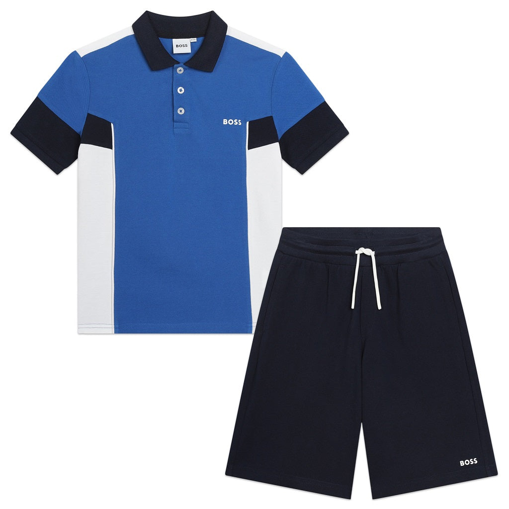 BOSS Kids Polo Shorts Set