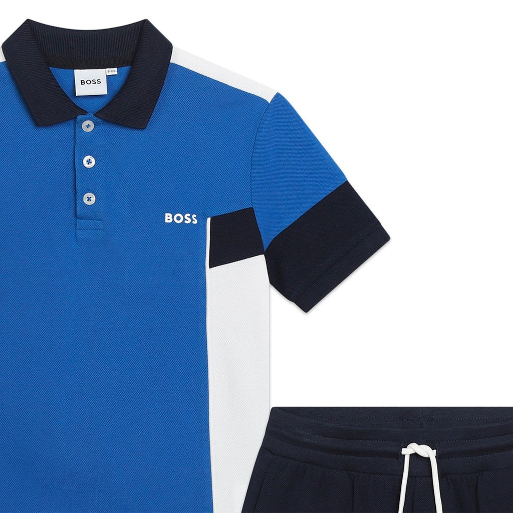 BOSS Kids Polo Shorts Set