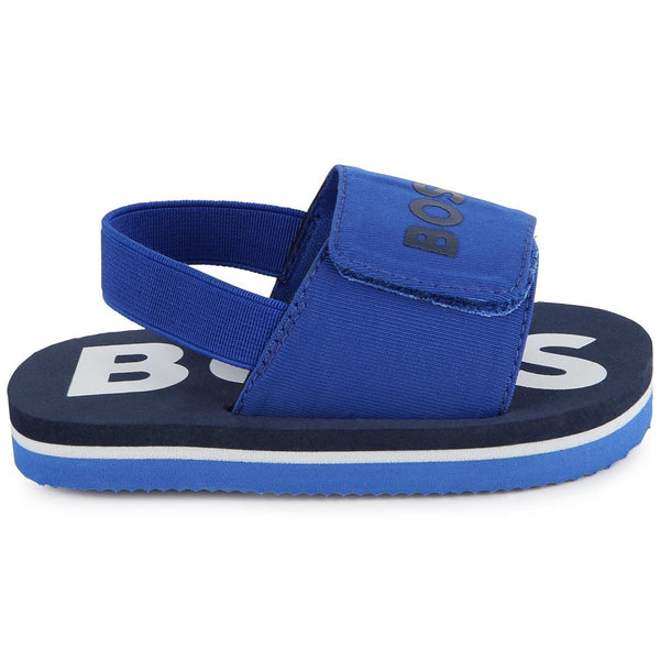 BOSS Baby Aqua Slides Sandals Electric Blue