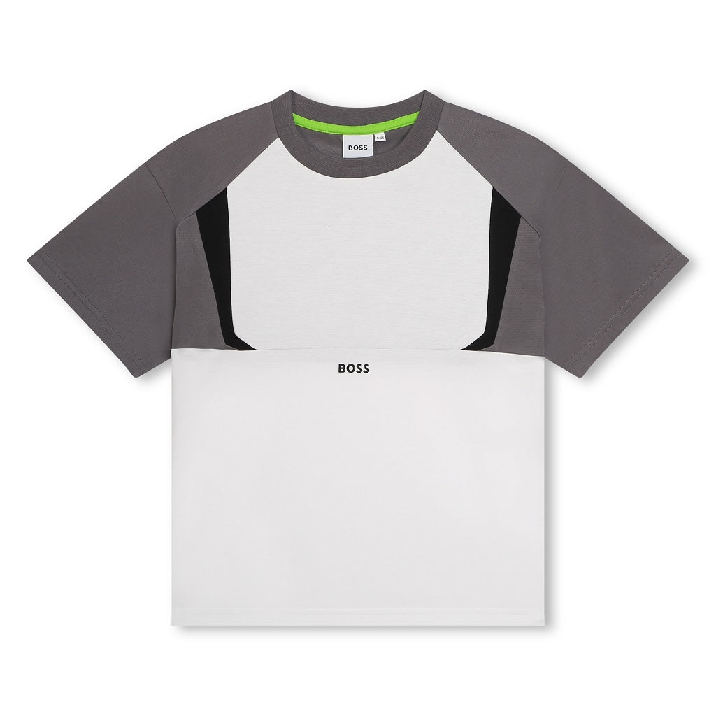 BOSS Kids Short Sleeved T-Shirt White