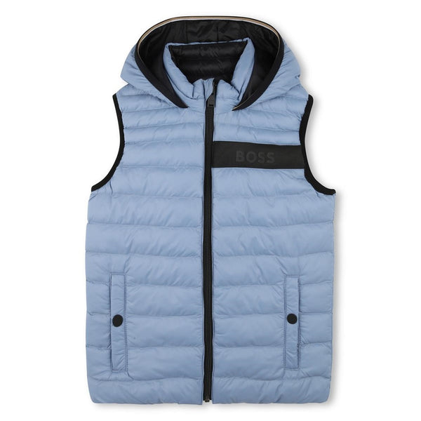 BOSS J51234 Reversible Sleeveless Puffer Jacket