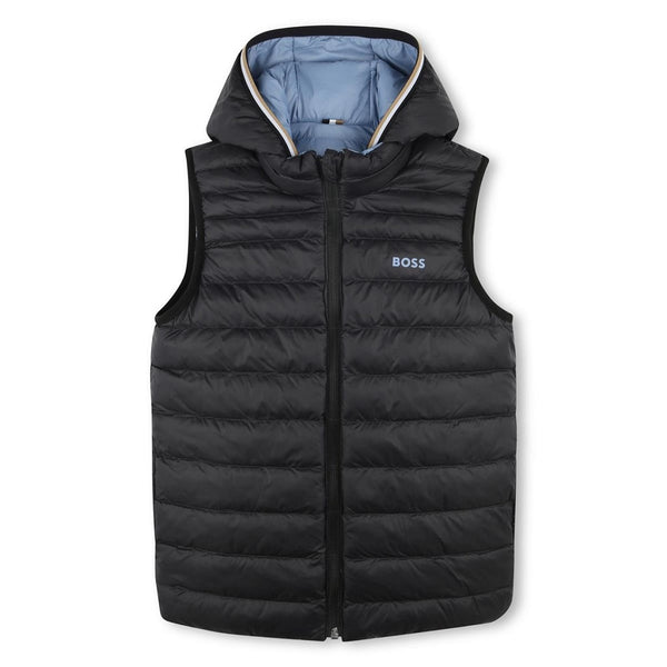 BOSS J51234 Reversible Sleeveless Puffer Jacket