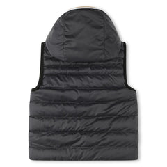 BOSS Reversible Puffer Jacket Grey Black