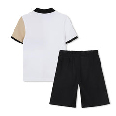 BOSS KIDS Polo and Shorts Textile Set