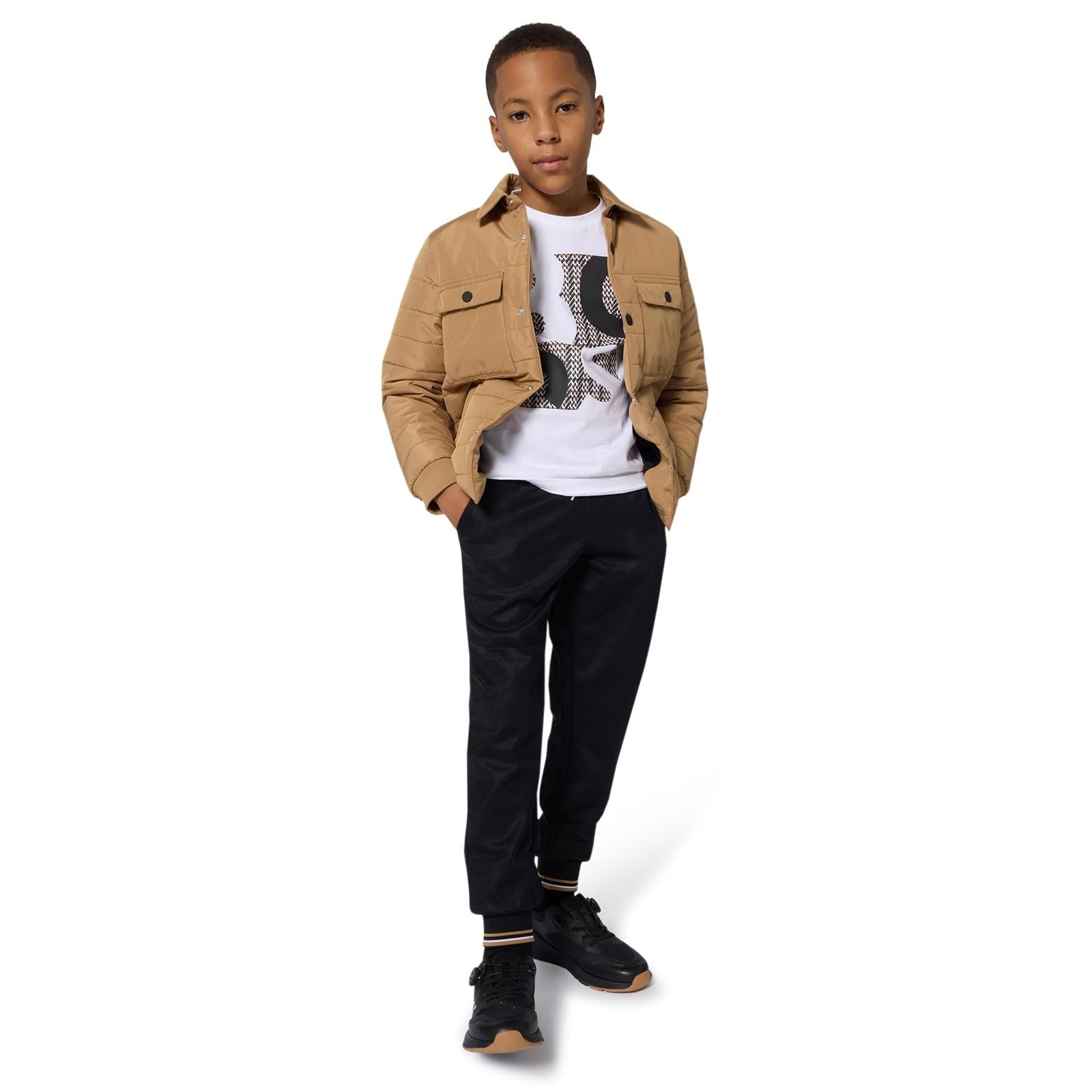 BOSS KIDS Jogging Bottoms Black