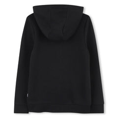 BOSS KIDS Black Hooded Cardigan