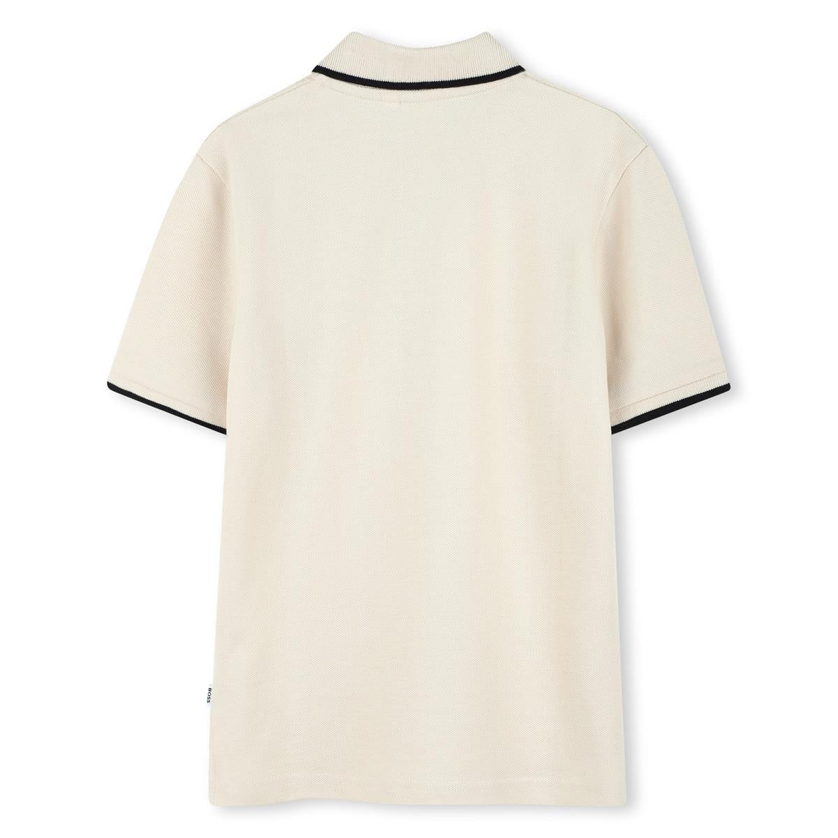 BOSS Kids Short-sleeved polo shirt in 100% cotton pique